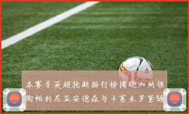 本赛季英超抢断排行榜揭晓加纳领衔帕利尼亚安德森与卡塞米罗紧随其后